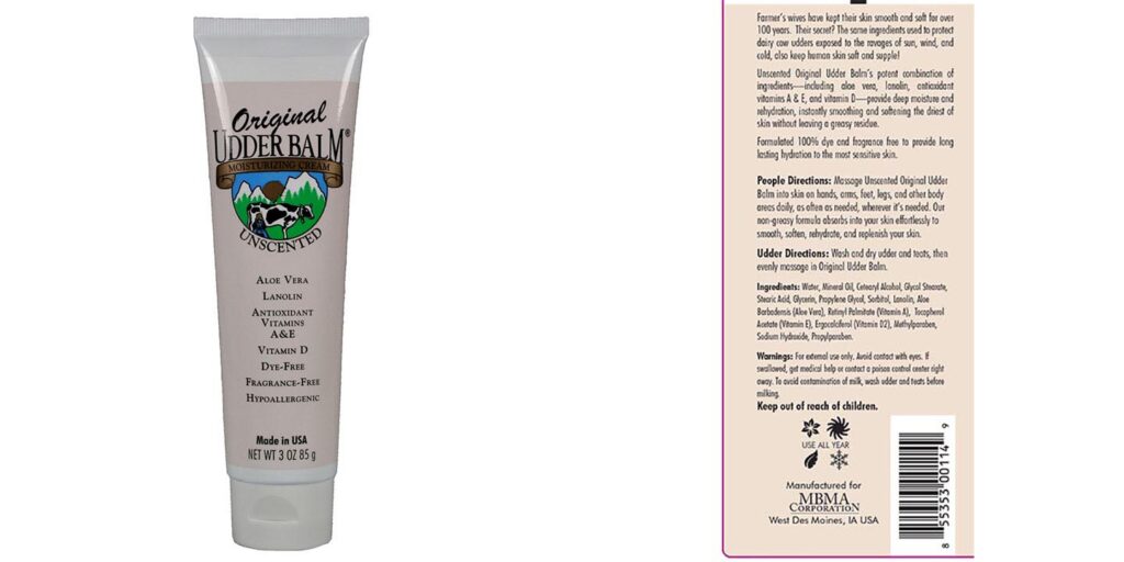 H W Naylor UB36 Udder Balm - 36 Oz Antiseptic Livestock Ointment For Cows & Animals