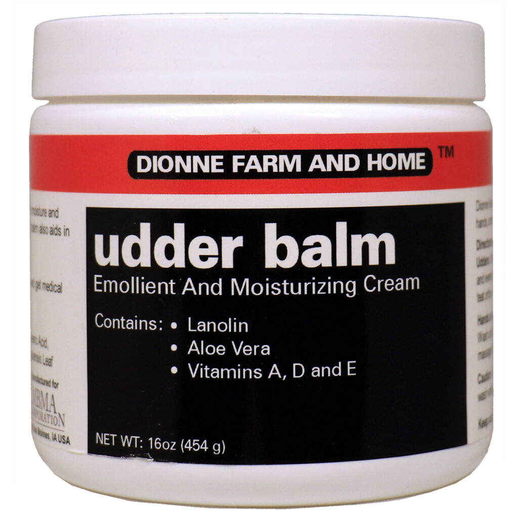 Dionne Farm & Home Udder Balm 16 oz jar SKU 90301